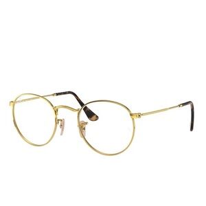 Ray-Ban RB3447V Round Metallic Gold Optics Eyeglasses